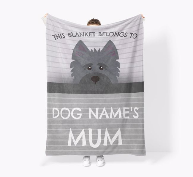 'This Blanket Belongs To...' - Personalised {breedFullName} Blanket: Premium Sherpa Fleece